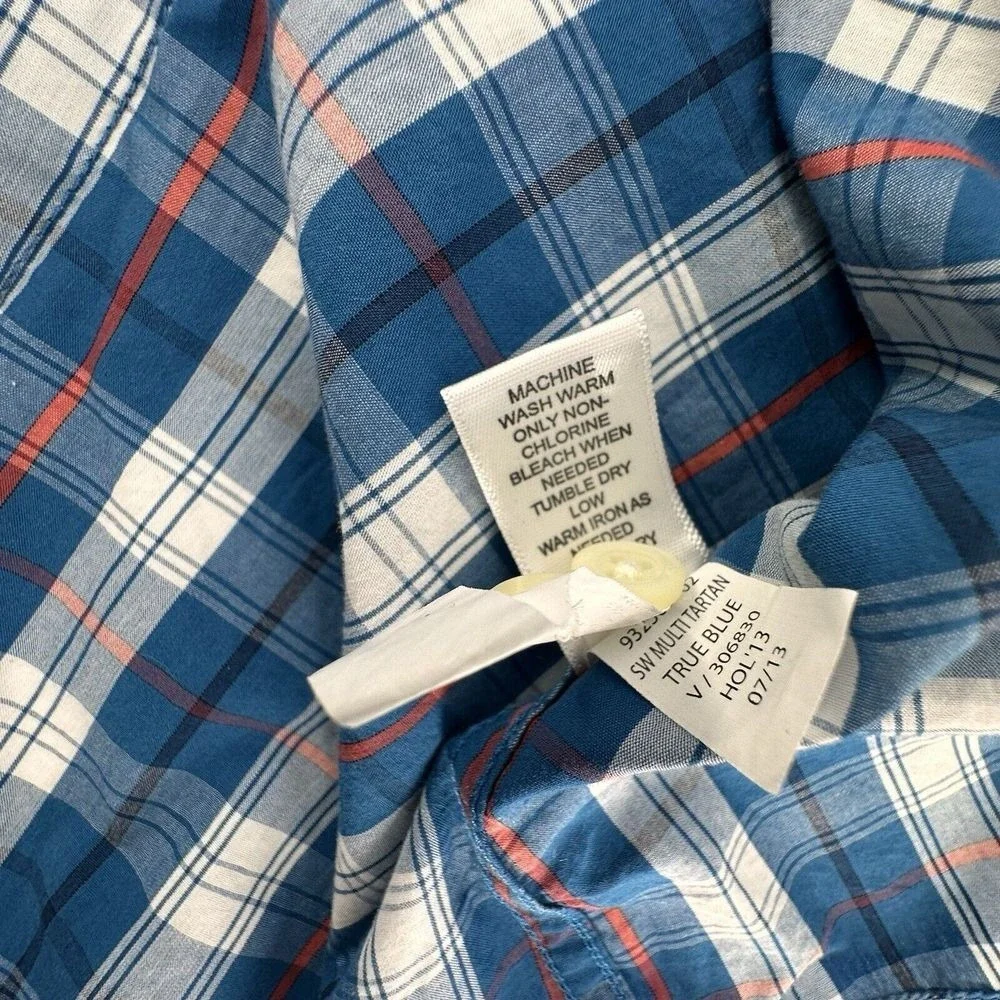 Banana Republic Tailor Slim Fit Striped Collared Long Sleeve Shirt Mens Size XXL